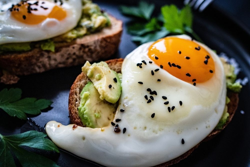 Sunny side up eggs, a top source of choline